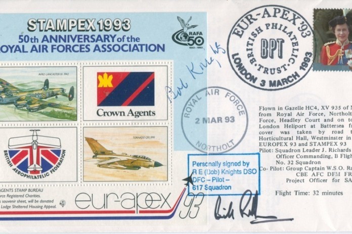 Dambusters 617 Squadron Cover Signed Bob Knights Tirpitz