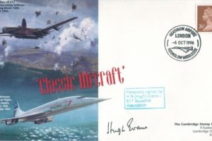 Lancaster Cover Signed H N Evans Of 617 Squadron 49 Squadron And 15 Squadron