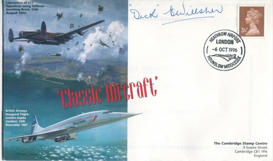 Operation Lancaster Cover Signed R E Wilsher Of 617 Squadron