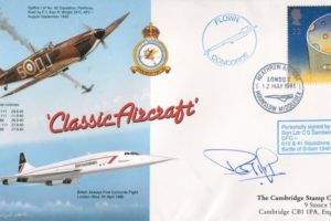 Spitfire Cover Signed By The BoB Pilot C S Bamberger With 610 Squadron And 41 Squadron