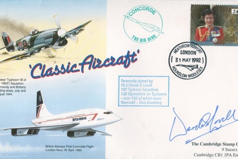 Typhoon cover Sgd D G Lovell of 197 Sq