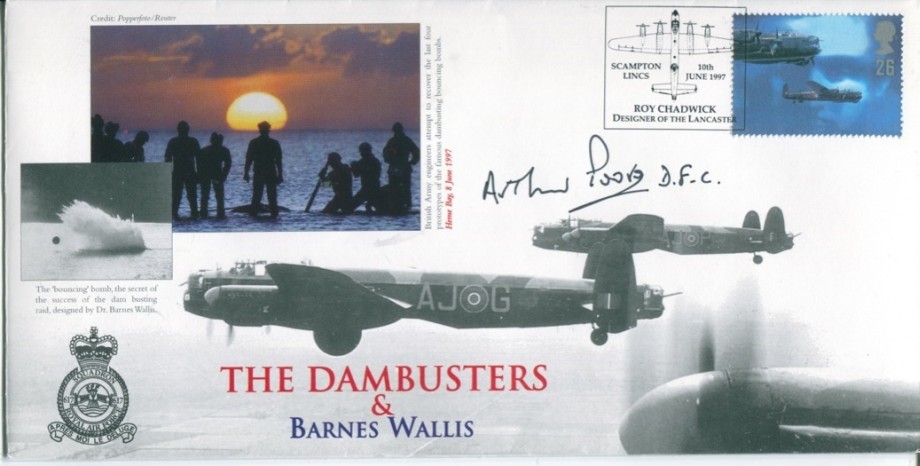 Dambusters 617 Squadron Cover Signed Arthur Poore