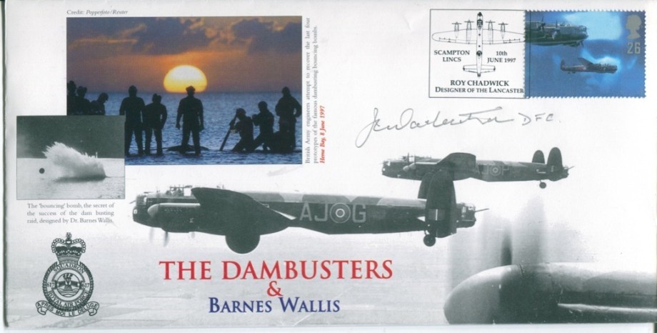 Dambusters 617 Squadron Cover Signed J C Warburton