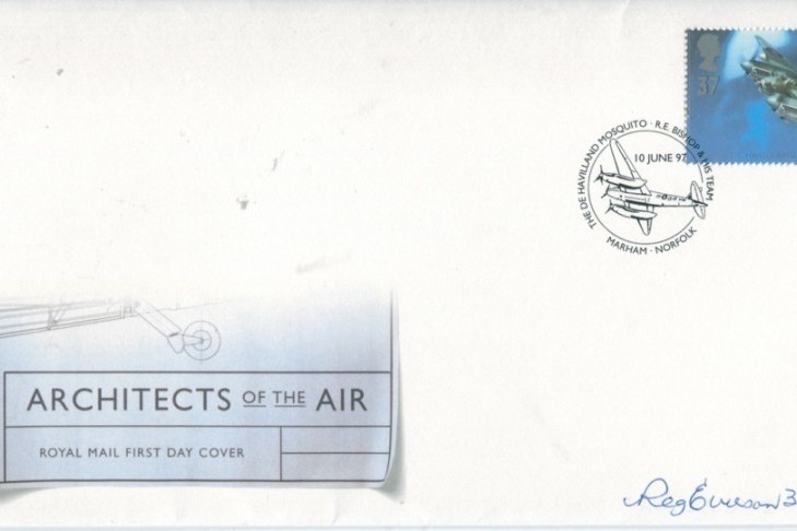Architects of the Air FDC Sg by R W Everson a WW2 Mosquito pilot with 305 Sqn and 107 Sqn