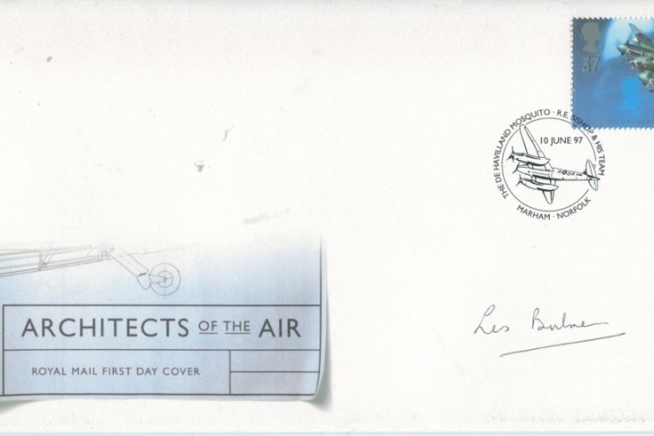 Architects of the Air - 10th June 1997 FDC Signed by Fl Lt J L Bulmer of 21 Squadron