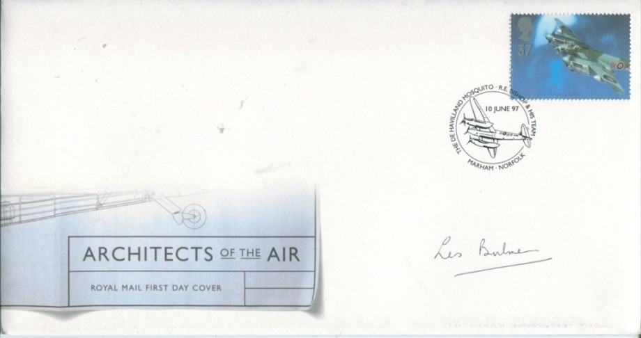 Architects of the Air - 10th June 1997 FDC Signed by Fl Lt J L Bulmer of 21 Squadron