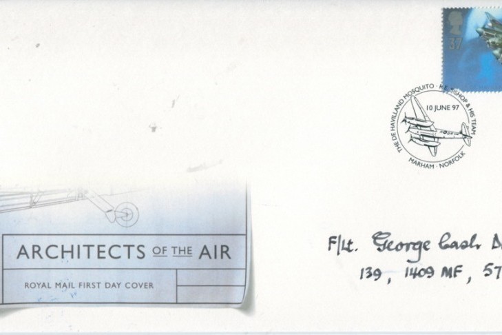 Architects of the Air - 10th June 1997 FDC Signed by Fl Lt G W Cash of 139 Squadron and 571 Squadron