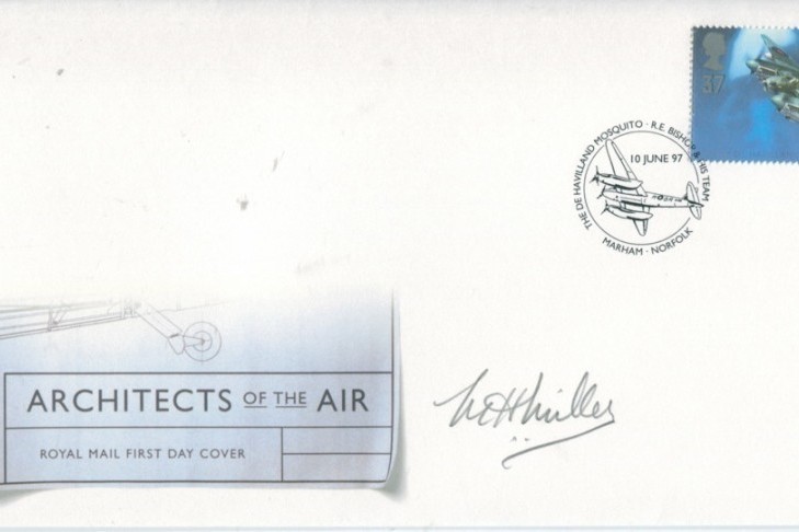 Architects of the Air FDC Signed by M H Miller of 264 Sqn 87 Sqn 23 Sqn 60 Squadron and 19 Sqn 