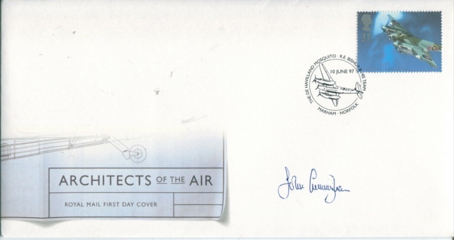 Architects of the Air FDC Signed by GC John Cats Eyes Cunningham the CO of 604 Sqn and 85 Sqn