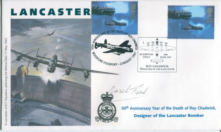 Dambusters 617 Squadron Cover Signed Basil Fish