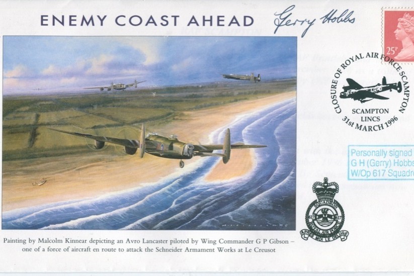 Dambusters 617 Squadron Cover Signed Gerry Hobbs