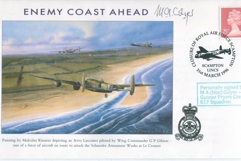 Dambusters 617 Squadron Cover Signed M A Mac Colyer