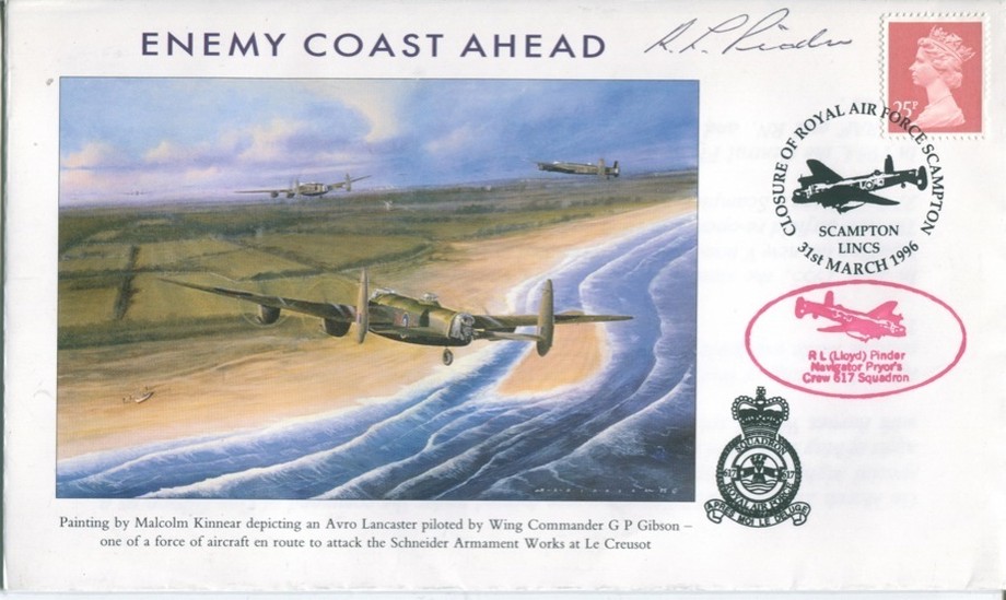 Dambusters 617 Squadron Cover Signed R L Lloyd Pinder