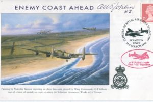 Dambusters 617 Squadron Cover Signed Arthur Joplin Tirpitz