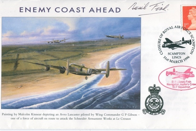 Dambusters 617 Squadron Cover Signed Basil Fish Tirpitz