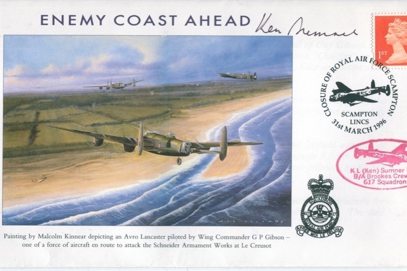 Dambusters 617 Squadron Cover Signed K L Ken Sumner