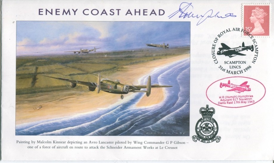 Dambusters 617 Squadron Cover Signed Adj H Humphries