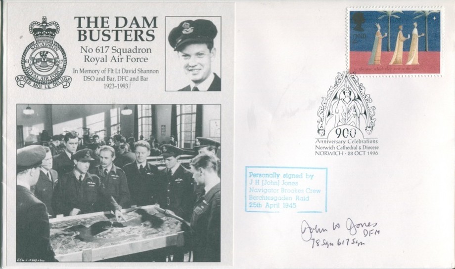 Dambusters 617 Squadron Cover Signed J H Jones