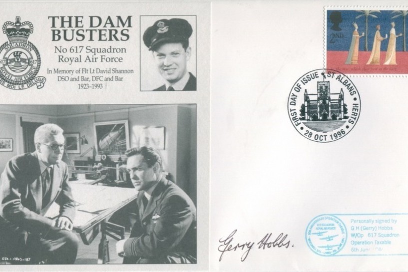 Dambusters 617 Squadron Cover Signed Gerry Hobbs Tirpitz