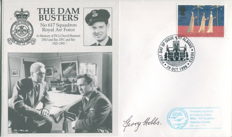 Dambusters 617 Squadron Cover Signed Gerry Hobbs Tirpitz