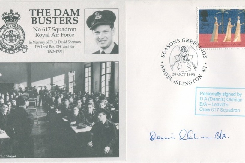 Dambusters 617 Squadron Cover Signed D A Dennis Oldman