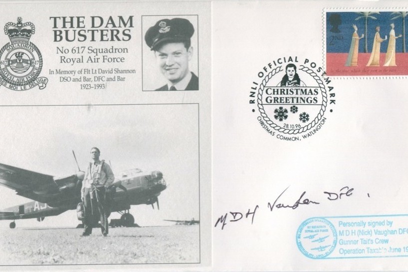 Dambusters 617 Squadron Cover Signed Mick Vaughan Tirpitz