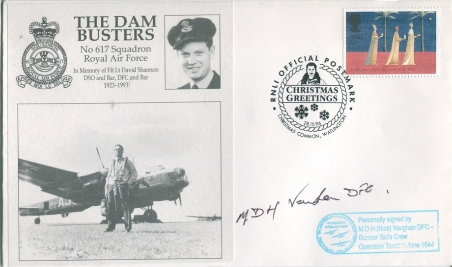 Dambusters 617 Squadron Cover Signed Mick Vaughan Tirpitz