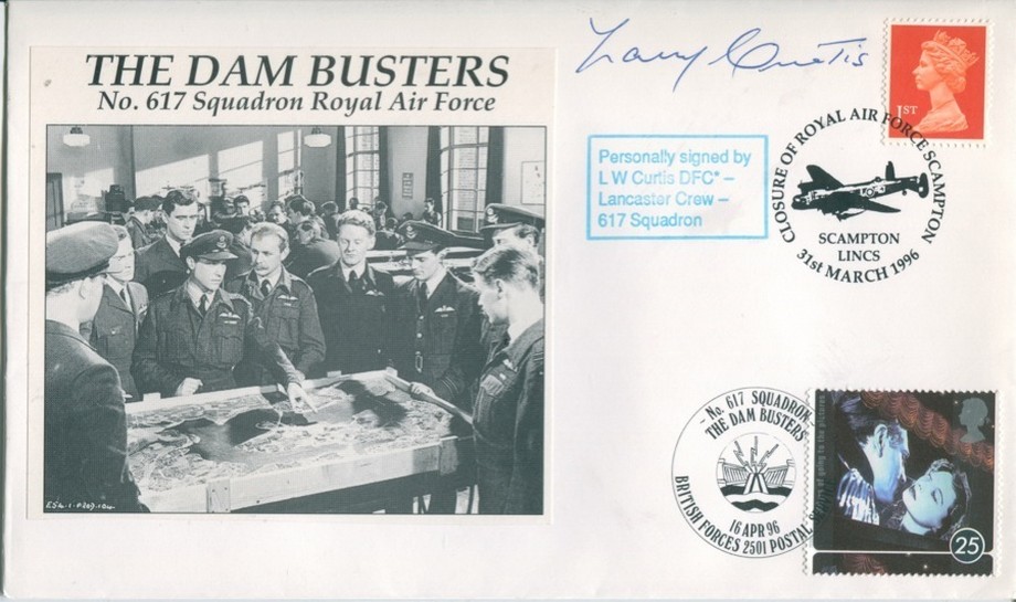 Dambusters 617 Squadron Cover Signed Larry Curtis