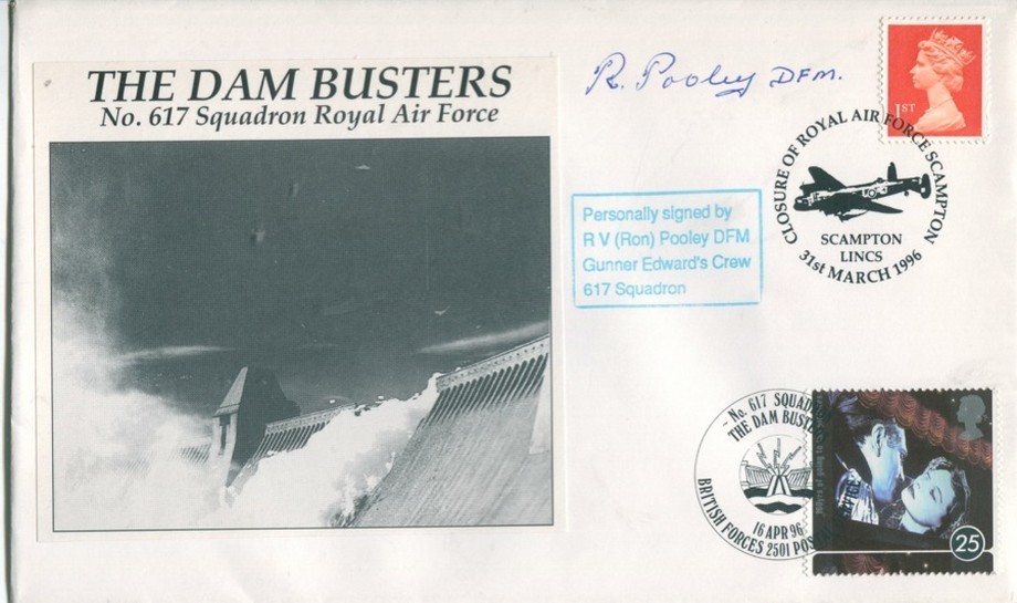 Dambusters 617 Squadron Cover Signed R V Ron Pooley