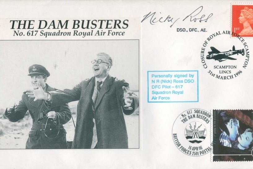 Dambusters 617 Squadron Cover Signed By N R Nicky Ross