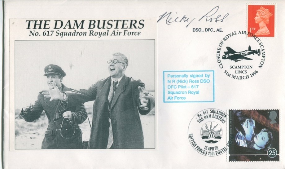 Dambusters 617 Squadron Cover Signed By N R Nicky Ross