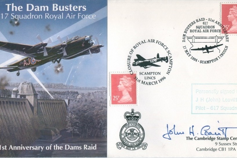 Dambusters 617 Squadron Cover Signed John Leavitt Tirpitz