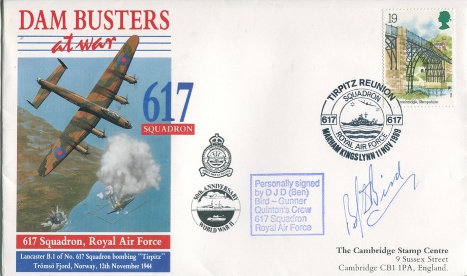 Dambusters 617 Squadron Signed Ben Bird Tirpitz Cover