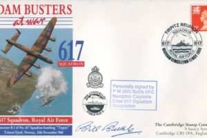 Dambusters 617 Squadron Cover Signed Bill Buttle Tirpitz