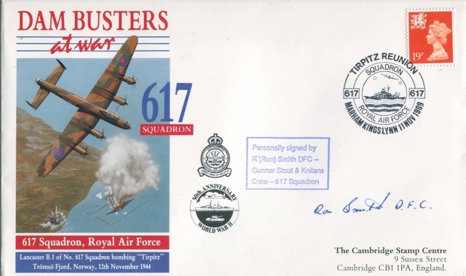 Dambusters 617 Squadron Signed Ron Smith Tirpitz Cover