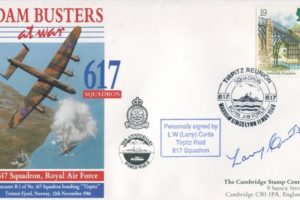 Dambusters 617 Squadron Signed Larry Curtis Tirpitz Cover