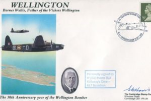 Wellington Bomber cover Sgd Bill Harris of 617 Sq