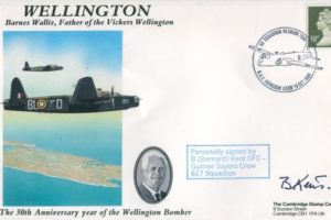 Wellington Bomber cover Sgd Bernard Kent of 617 Sq and 467 Sq