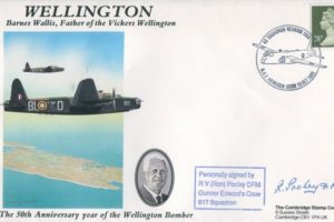 Wellington Bomber cover Sgd Ron Pooley of 617 Sq, 50 Sq and 355 Sq