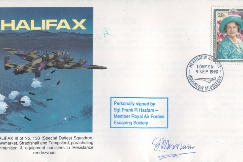 Halifax cover Sgd F R Haslam