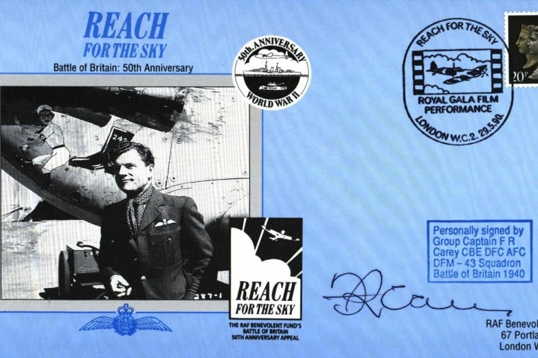 Battle of Britain cover Sgd F R Carey a BoB pilot with 43 Sq