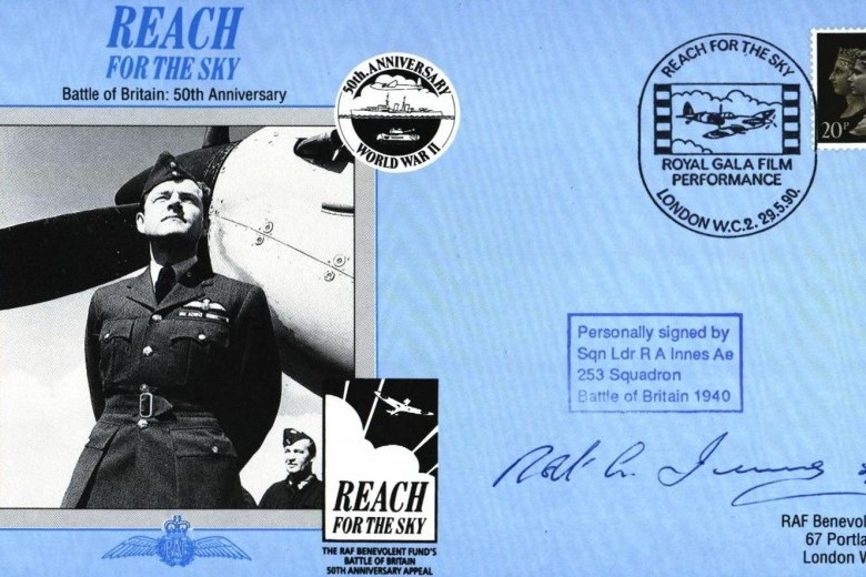 Battle of Britain cover Sgd R A Innes a BoB pilot with 253 Sq