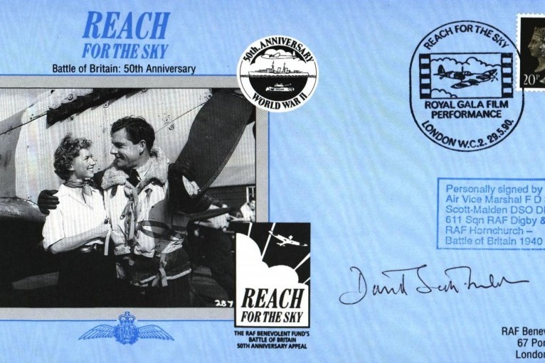 Battle of Britain cover Sgd F D S Scott-Malden a BoB pilot with 611 Sq