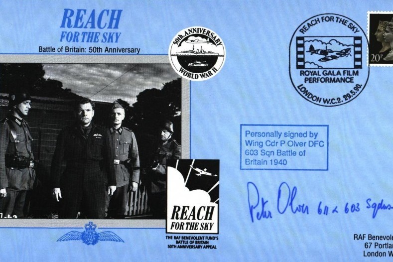 Battle of Britain cover Sgd P Oliver a BoB pilot of 603 Sq