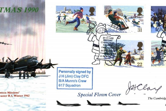 Dambusters 617 Squadron FDC Signed Jim Clay Who Flew On Dams Raid