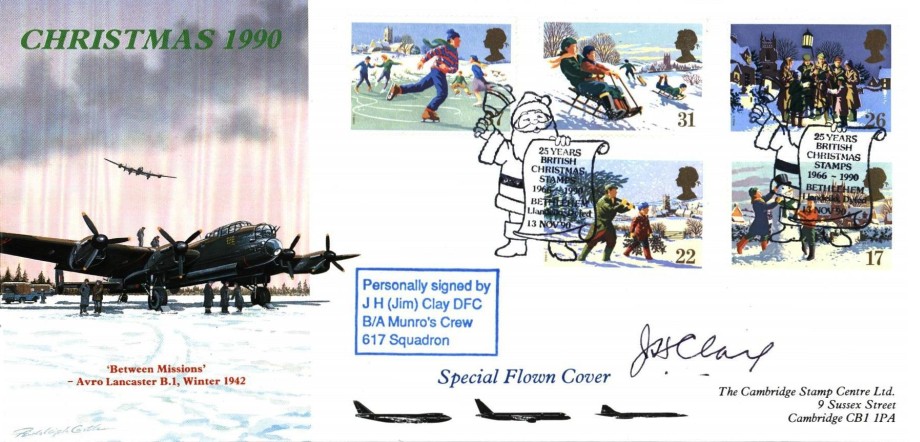 Dambusters 617 Squadron FDC Signed Jim Clay Who Flew On Dams Raid