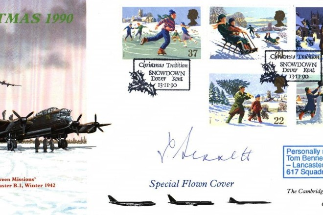 Dambusters 617 Squadron FDC Signed Tom Bennett Tirpitz Raid