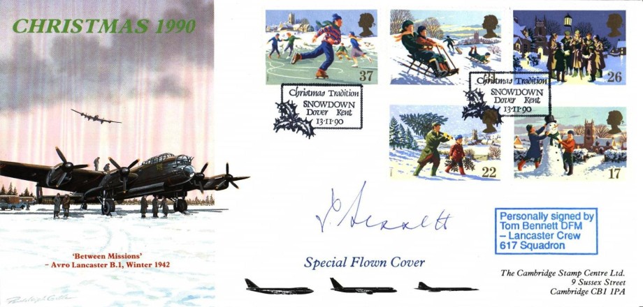 Dambusters 617 Squadron FDC Signed Tom Bennett Tirpitz Raid