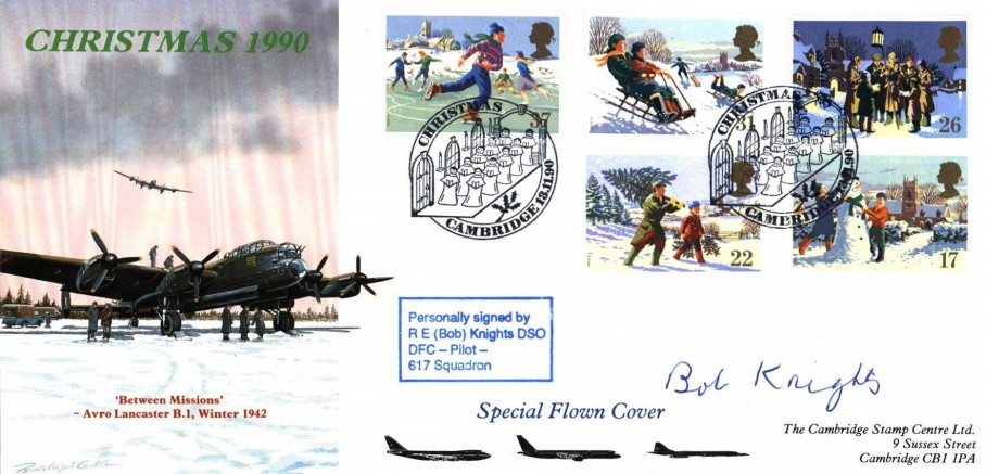 Dambusters 617 Squadron FDC Signed Bob Knights