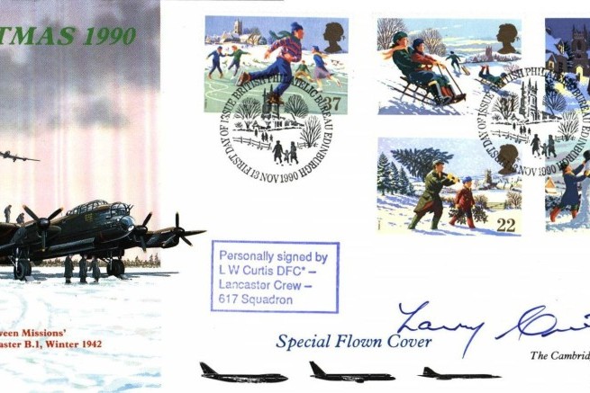 Dambusters 617 Squadron FDC Signed Larry Curtis